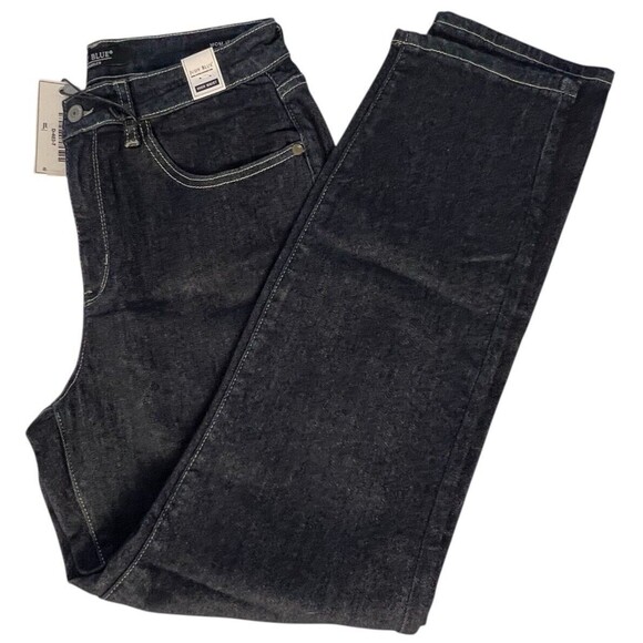 Judy Blue Jeans Women 28 Blue Mom Jean Tapered High Rise Dark Wash Denim NWT - Picture 4 of 16